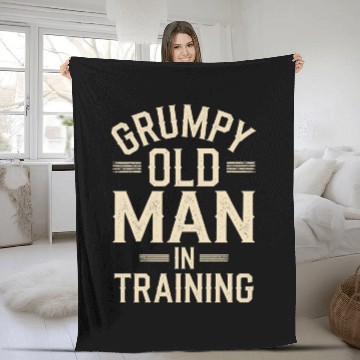 Discover Grumpy Old Man Fleece Blankets