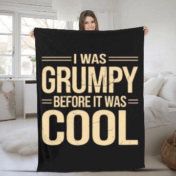 Discover Grumpy Old Man Fleece Blankets