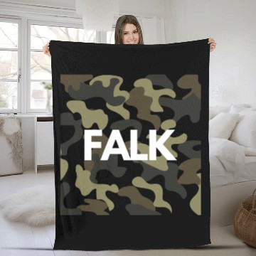Discover Falk Name Fleece Blankets Men Good Quality Camouflage
