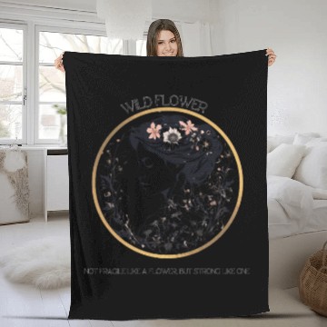 Discover WILD FLOWER Fleece Blankets