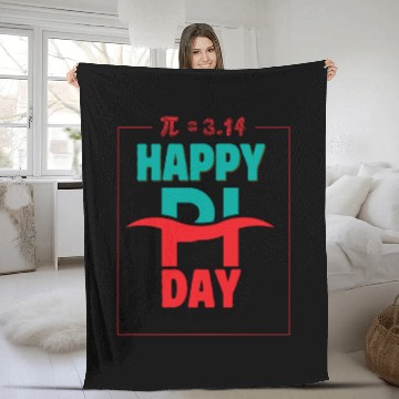 Discover Pi Day Themed Celebration Fleece Blankets