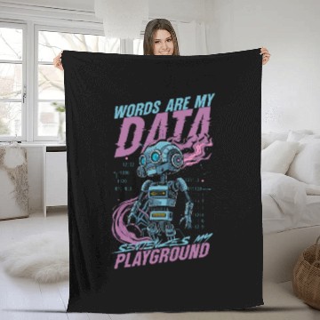 Discover Computer Linguist Fleece Blankets