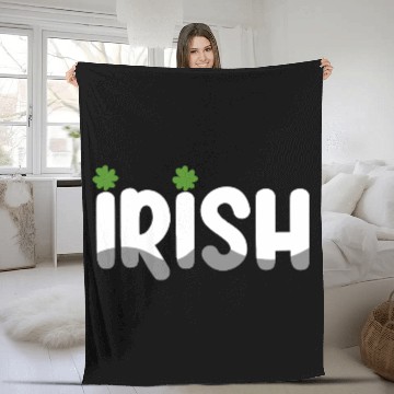 Discover Funny Irish St Patricks day For the Shenanigans Fleece Blankets