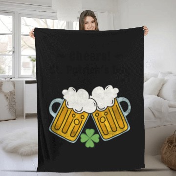 Discover CHEERS SAINT PATRIC DAY Fleece Blankets