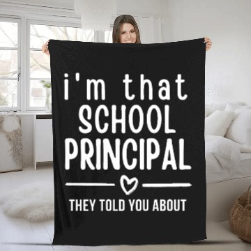 Discover School Principal Fleece Blankets