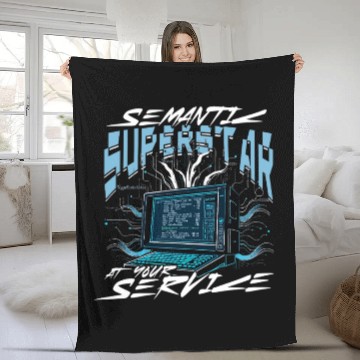 Discover Computer Linguist Fleece Blankets