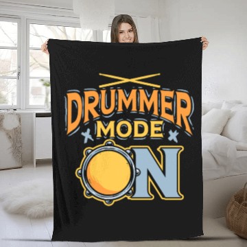 Discover Cardio Drumming Drummer Mode On Fleece Blankets
