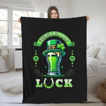 Discover St. Patrick's Beer Fleece Blankets