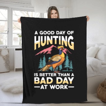 Discover Pheasant Hunting for Hunters Fleece Blankets