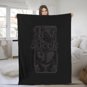 Discover I'd Rather Be...Lost in a Book Fleece Blankets