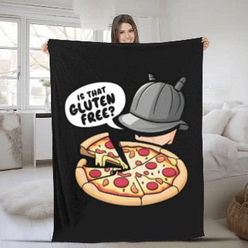 Discover Is That Gluten Free? Gluten Intolerance Pizza Fleece Blankets