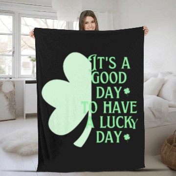 Discover It's A Good Day Saint Patrick's Day | Shamrock Day Fleece Blankets