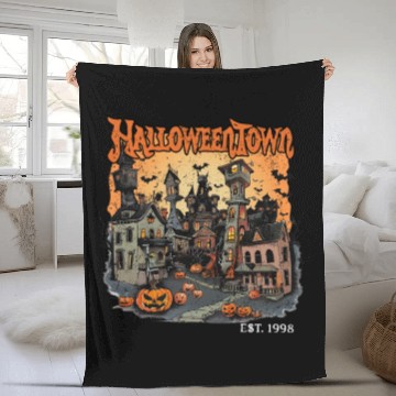 Discover Halloween Town Fleece Blankets