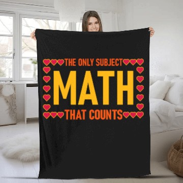 Discover Funny Math Quote for math students Fleece Blankets