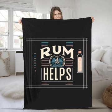 Discover Rum Helps 7 Fleece Blankets