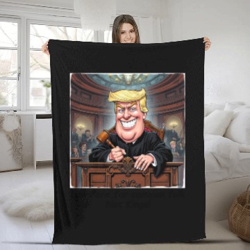 Discover Trump - Laws are for common folk - not KINGS! Fleece Blankets