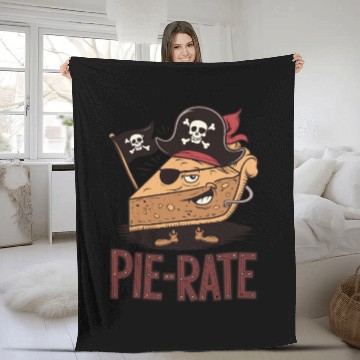 Discover Pi-Rate, PI Pirate Fun for Math Lovers on Pi Day Fleece Blankets