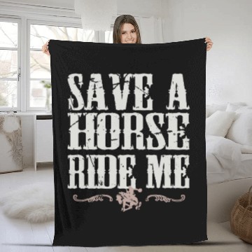 Discover Save A Horse Ride Me Fleece Blankets