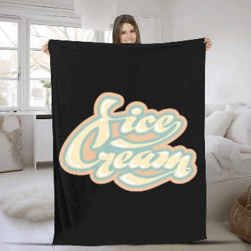 Discover Whimsical Ice Cream Delight Fleece Blankets