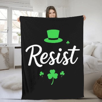 Discover Resist and Celebrate St. Patrick’s Day Fleece Blankets
