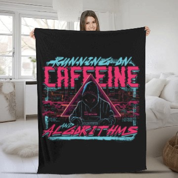 Discover Bioinformatics Analyst Caffeine And Algorithms Fleece Blankets