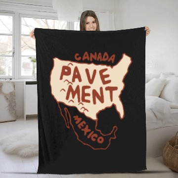 Discover Pavement North America Fleece Blankets