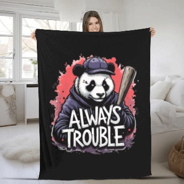 Discover Gangster Panda Panda Bear Pandas Fleece Blankets