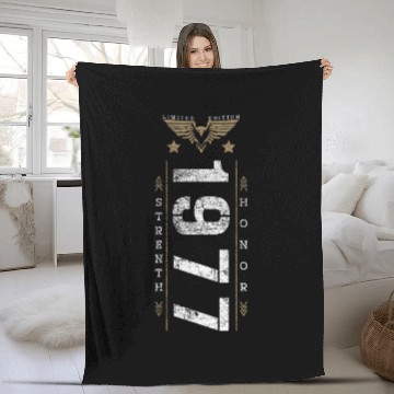 Discover Limited Edition 1977 Strength and Honor Birthday Fleece Blankets