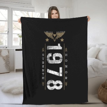 Discover Limited Edition 1978 Strength and Honor Birthday Fleece Blankets