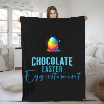 Discover Chocolate Easter Egg-citement, Unique Fleece Blankets