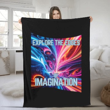 Discover Surreal Spectrum - Explore the edges of imaginatio Fleece Blankets