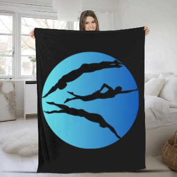 Discover Swimmers Swim Meet Fleece Blankets