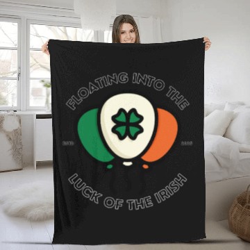 Discover Floating into the luck of the irish Fleece Blankets