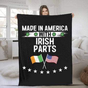 Discover Made In America With Irish Parts Fleece Blankets