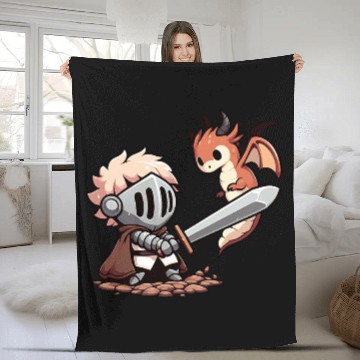 Discover Chibi Knight Fleece Blankets