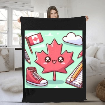 Discover School Canada Fleece Blankets