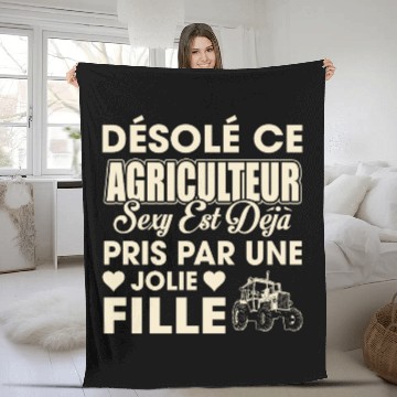 Discover Sorry This Sexy Farmer Is Already Taken Fleece Blankets