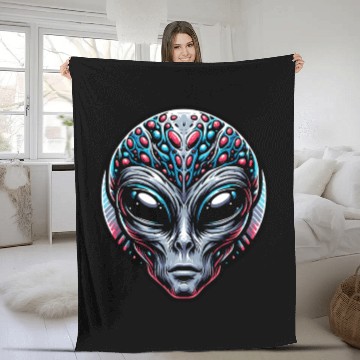 Discover Mutant Grey Alien Fleece Blankets