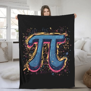 Discover Pi Day Math Lover – Geeky & Fun Design Fleece Blankets