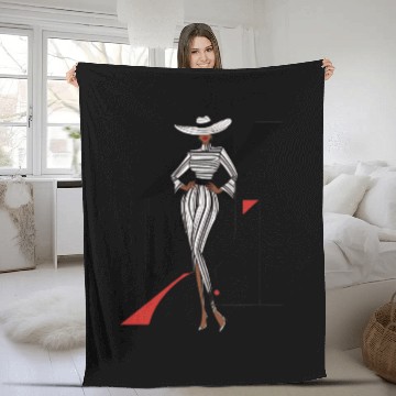 Discover fashion African American woman Fleece Blankets