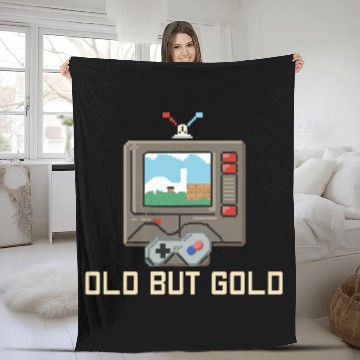 Discover Old But Gold Gamer Fleece Blankets