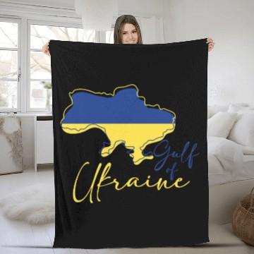 Discover Azov and black sea of Ukraine Fleece Blankets