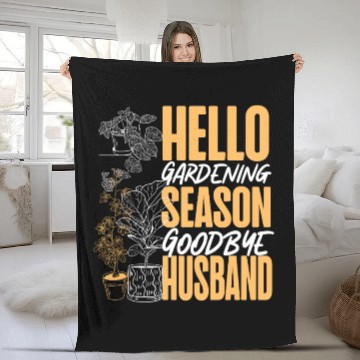 Discover Plant Lover Gardening Husband Wife Fleece Blankets