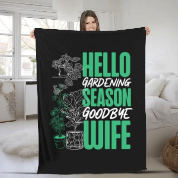 Discover Plant Lover Gardening Husband Wife Fleece Blankets