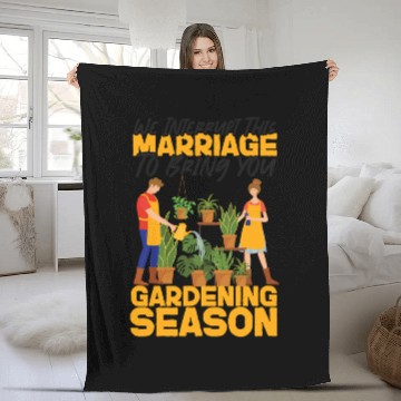 Discover Plant Lover Gardening Husband Wife Fleece Blankets