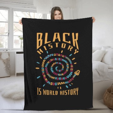 Discover trend black history world history Fleece Blankets pr et ai