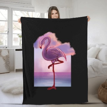 Discover flamingo Fleece Blankets