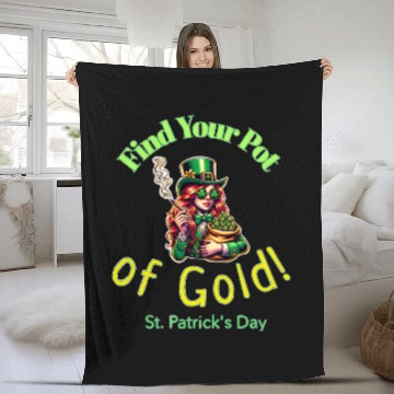 Discover Find Your Pot Of Gold. Fleece Blankets