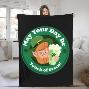 Discover May Your Day Be A Touch Of Green. Fleece Blankets