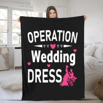 Discover Operation Wedding Dress Bachelorette Party Wedding Fleece Blankets